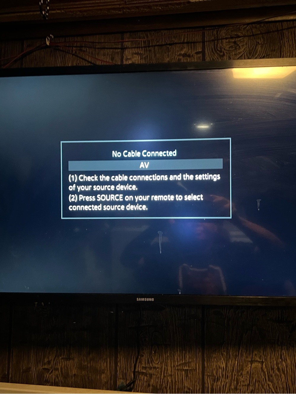 Samsung Black LED TV with Clear On-Screen Display